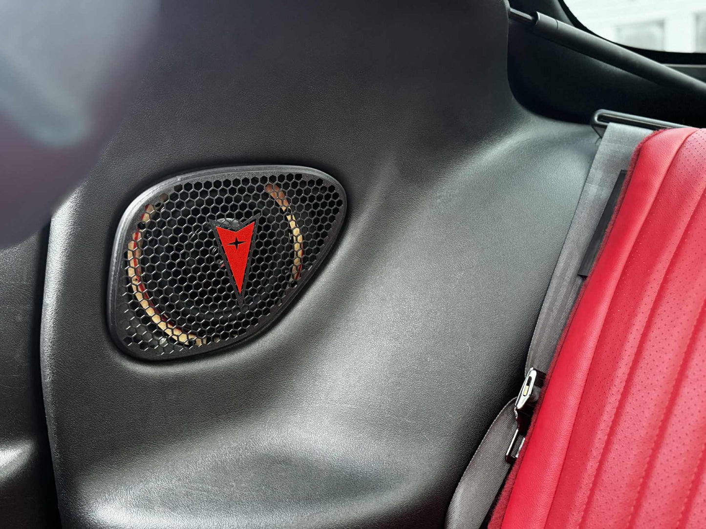 Rear seat speaker grills for the '93-02 Pontiac Firebird