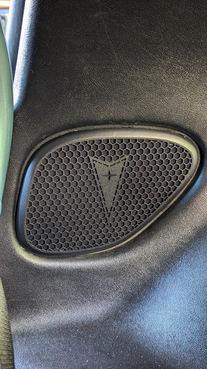 Rear seat speaker grills for the '93-02 Pontiac Firebird