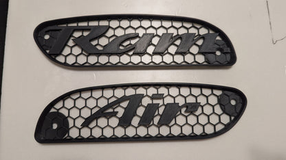 98-02 Pontiac Trans Am WS6 Ram Air hood grills with "Ram Air" text.