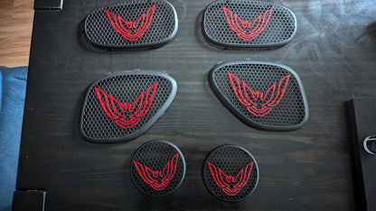 Rear seat speaker grills for the '93-02 Pontiac Firebird